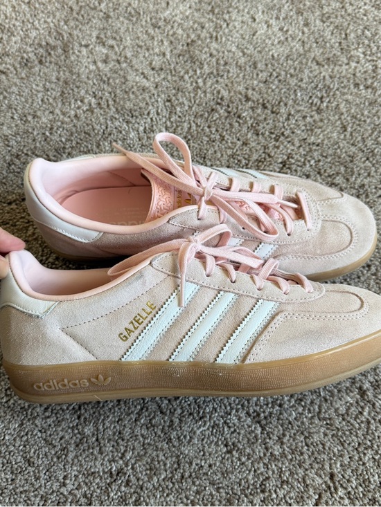 adidas Gazelle Light Pink Suede Sneakers Size 7.5-8 - Picture 4 of 9